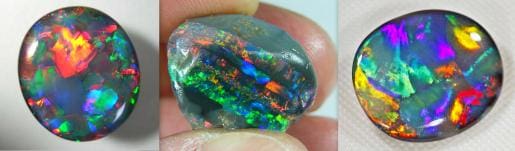 Australian and Black Opals