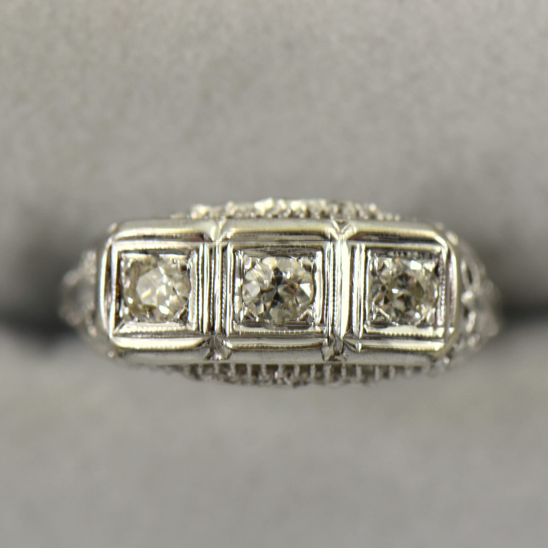 Three Stone Diamond Ring