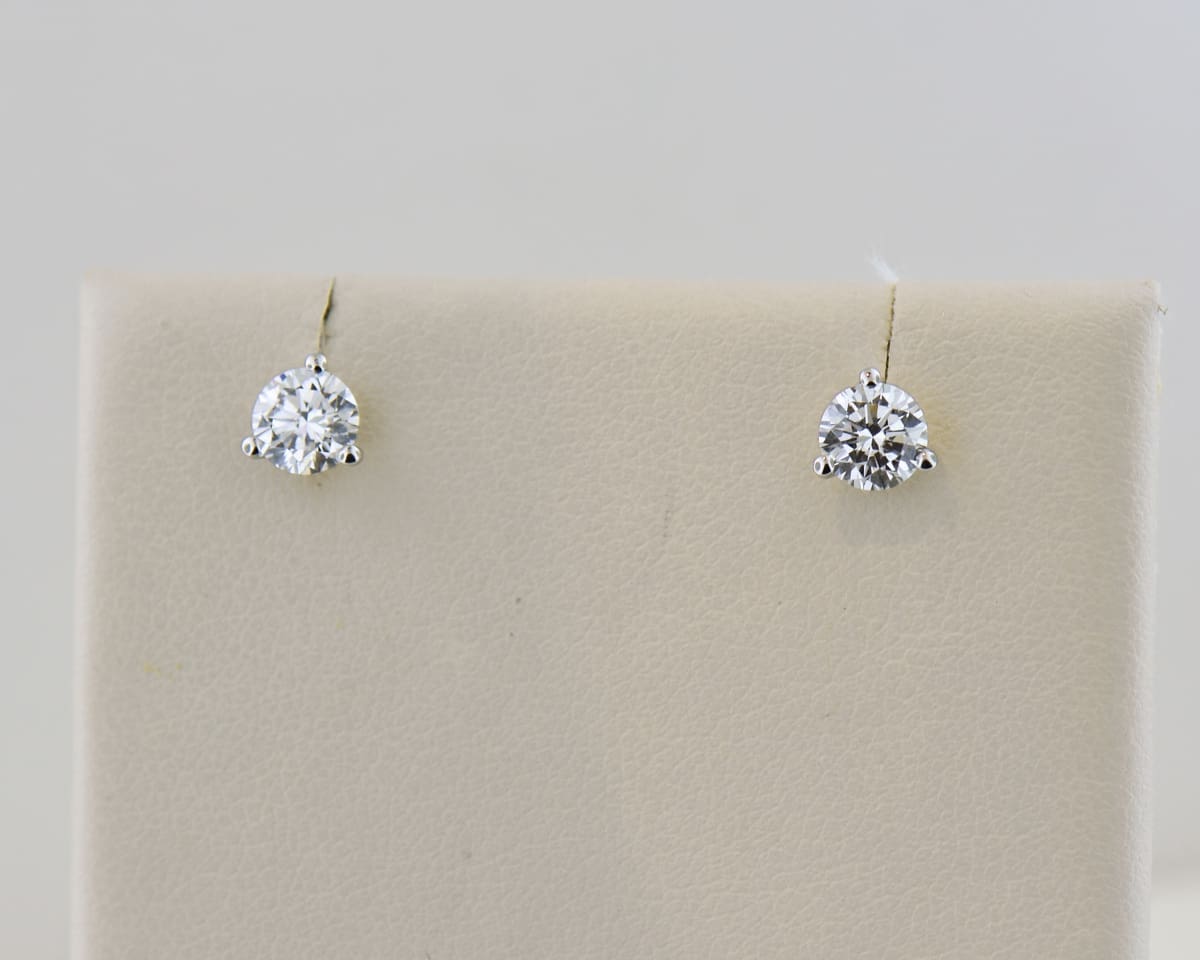 1ctw lab created diamond martini stud earrings 3